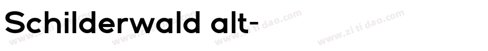 Schilderwald alt字体转换